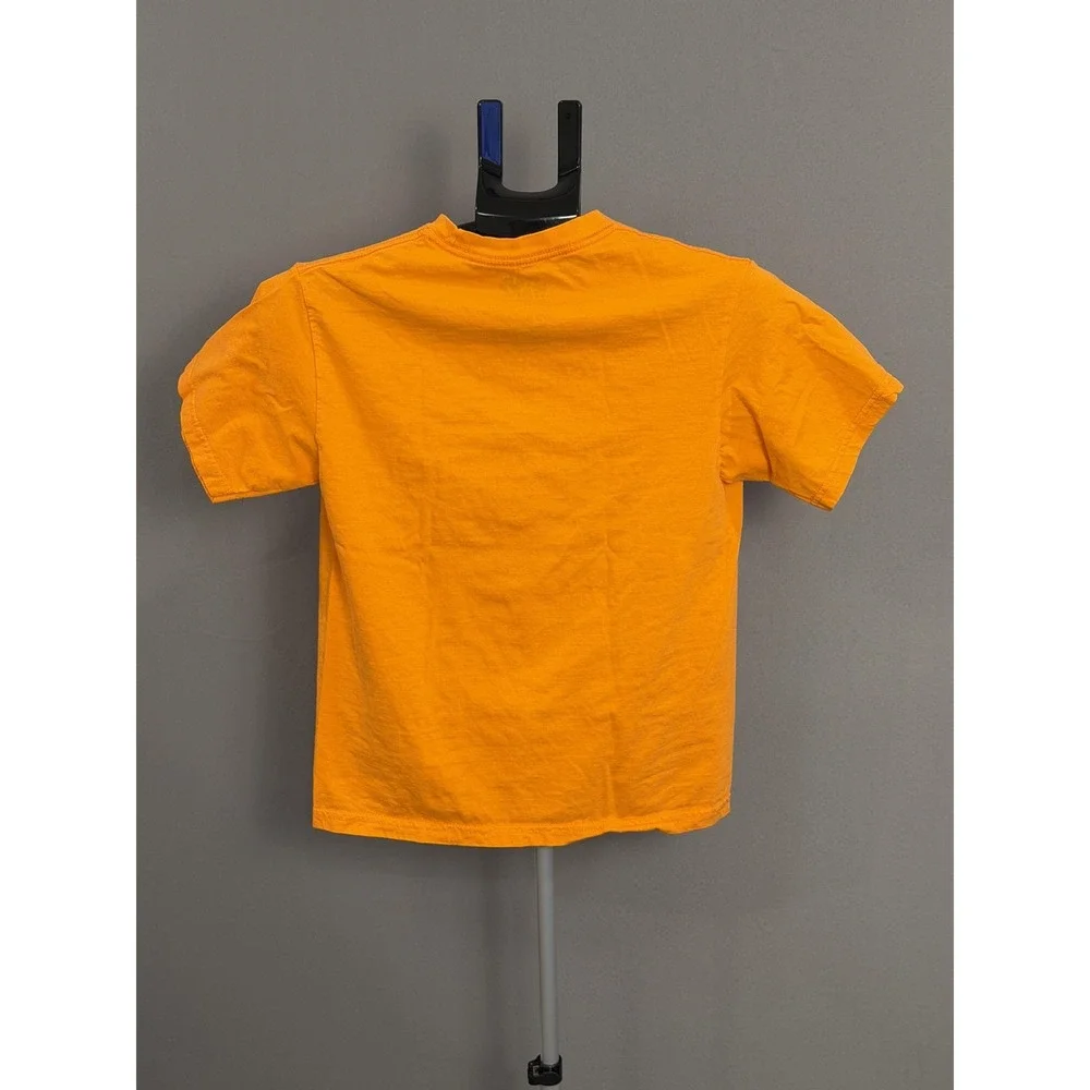 Star Wars Shirt Boys Large‎ Orange Darth Vader Bats Graphic Mad Engine Cotton